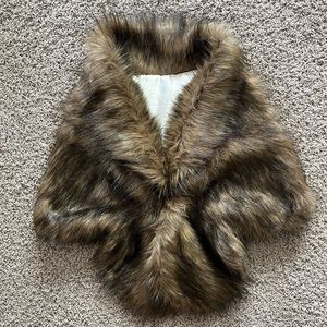 Faux Fur Shawl Wrap